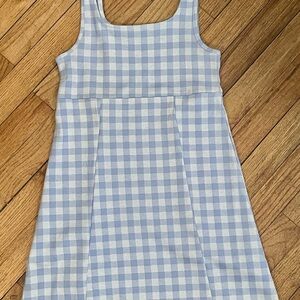 Old Navy Kids Dress in Light Blue and White Gingham